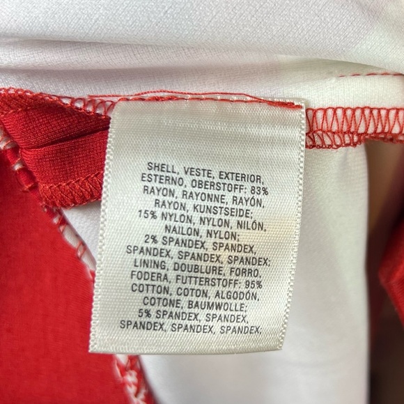 Anthropologie Dress Womens 4 Maeve Red Mita Strapeless Fit Flare Nautical Classy - Picture 4 of 13